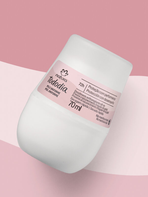 Natura Desodorante Antitranspirante Roll-on Tododia Pele Uniforme