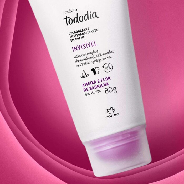 Desodorante Antitranspirante em Creme Todo dia 80g Ameixa Invisivel e Flor de Baunilha - Image 5