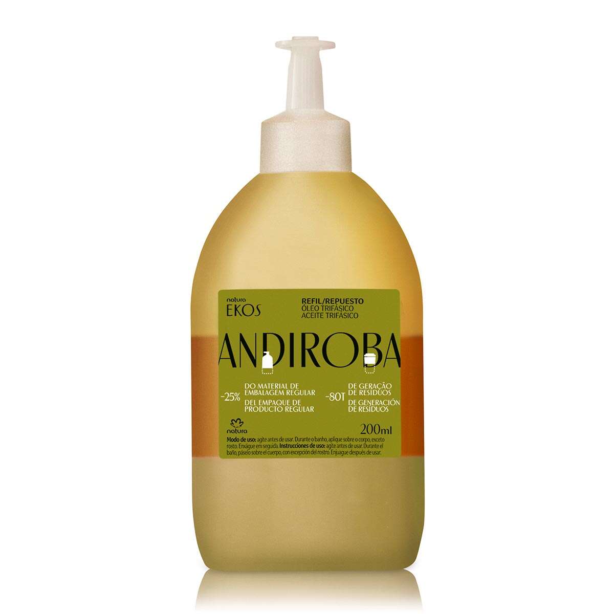 Natura - Ekos Andiroba Refil Óleo Trifásico Corporal 200ml