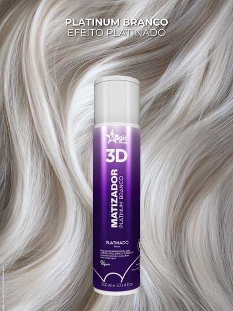 Matizador 3D Platinum Branco - Efeito Platinado - 300ml