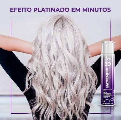 Matizador 3D Platinum Branco - Efeito Platinado - 300ml - Imagem 3