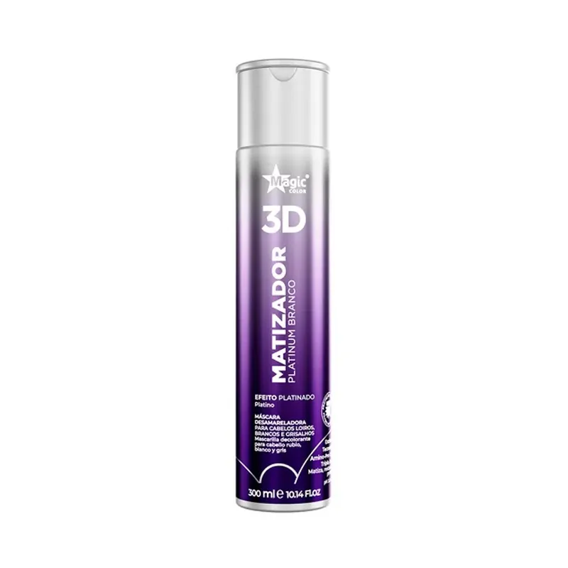 Matizador 3D Platinum Branco - Efeito Platinado - 300ml