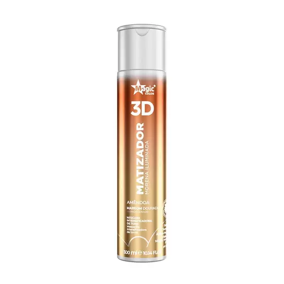 Matizador 3D Magic Color Morena Iluminada Amêndoa – Efeito Marrom dourado 300ml