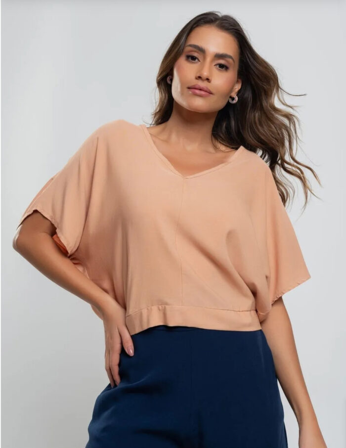 Blusa Morcego Viscolinho Salvatore Fashion