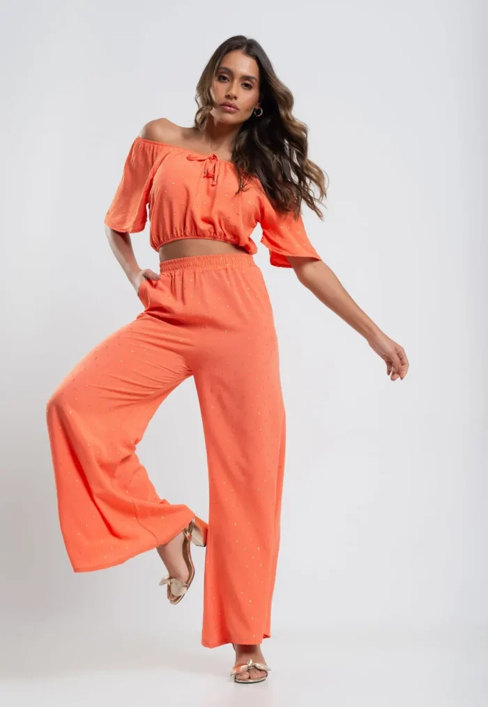 Cropped　blusa Ciganinha Lurex Salvatore Fashion - Imagem 11