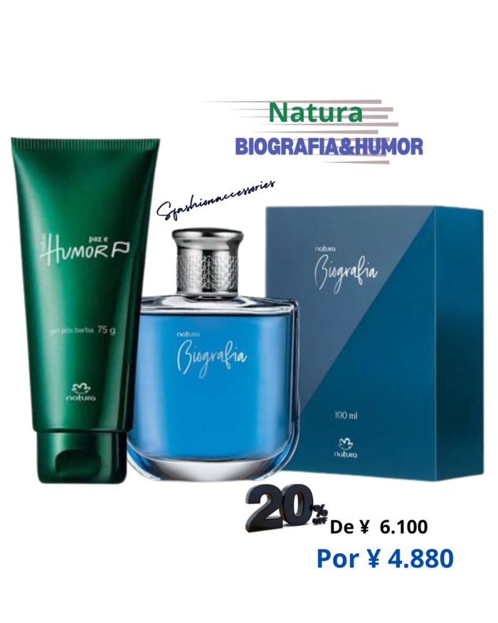 combo Biografia desodorante Colonia Masculino 100ml Natura  / Humor Gel apos barba 75ml