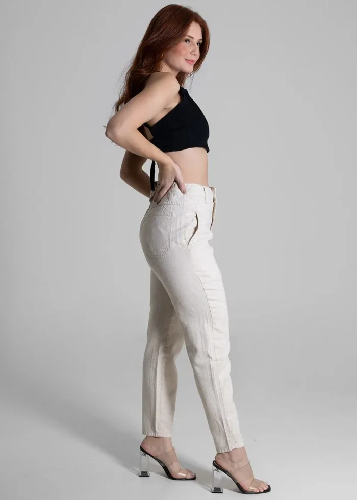 Calça Linho Sawary Mom - 274170 - Imagem 2