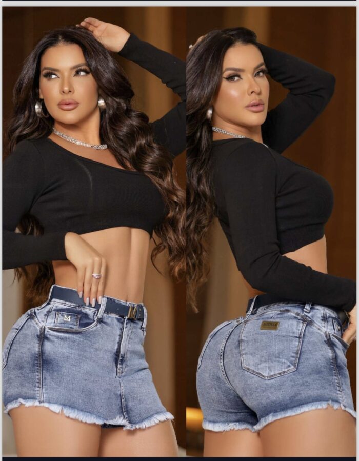 Short Saia Jeans Feminino Premium Collection - SS445-01 - Imagem 4