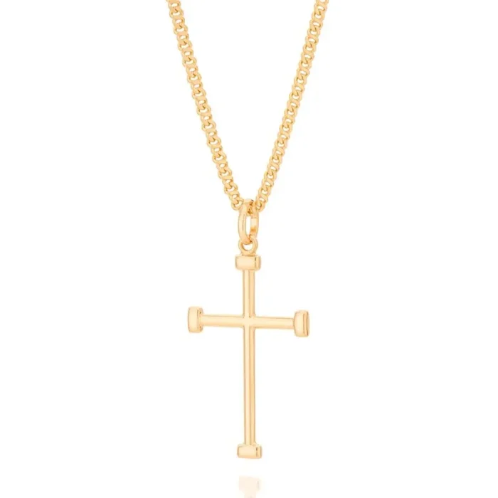Rommanel PINGENTE CRUZ BANHADO A OURO 18K - TAM.ÚNICO 5422080000 - Imagem 4