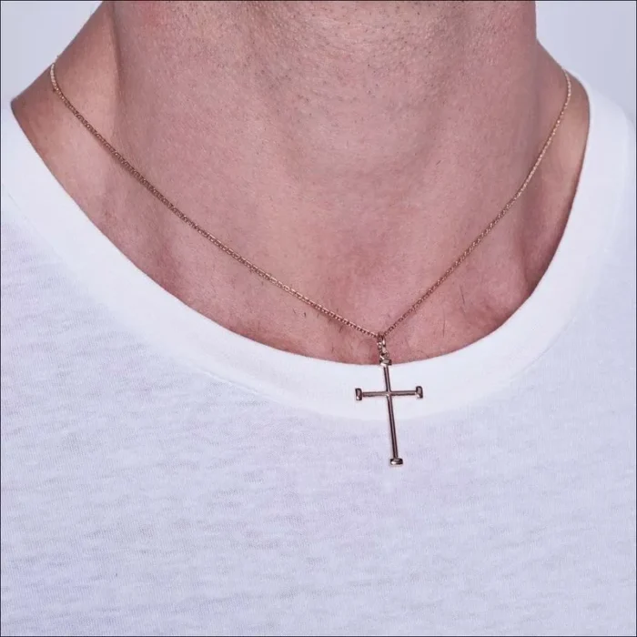 Rommanel PINGENTE CRUZ BANHADO A OURO 18K - TAM.ÚNICO 5422080000 - Imagem 5