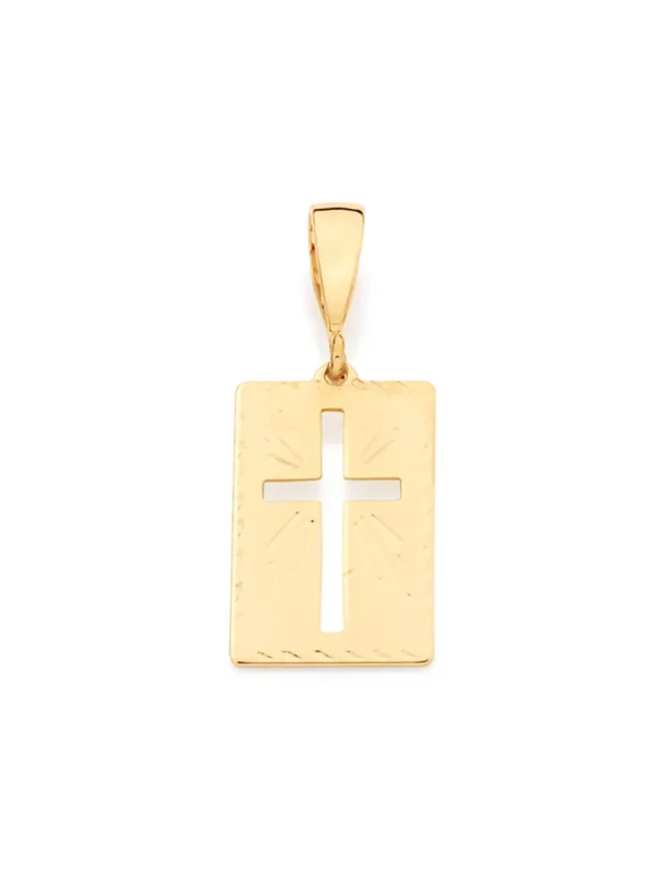ROMMANEL PINGENTE BANHADO A OURO 18K CRUZ - TAM.ÚNICO 5401040000