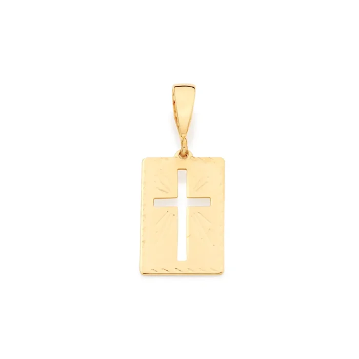 ROMMANEL PINGENTE BANHADO A OURO 18K CRUZ - TAM.ÚNICO 5401040000