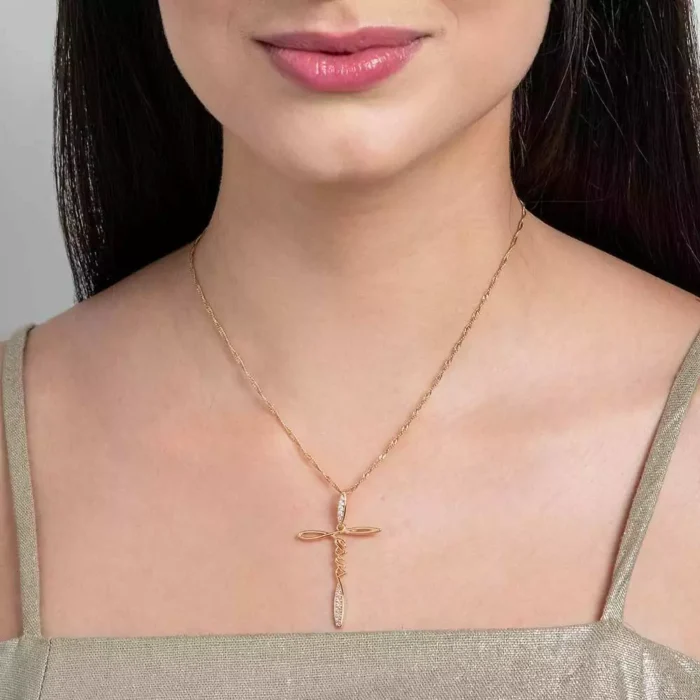 Pingente Jesus com zircônias Branco-542319-Rommanel - Imagem 4