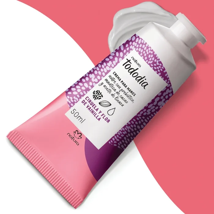 Natura - Tododia - Ameixa e Flor de Baunilha - Creme Nutritivo para as Maos 50Ml - Imagem 2