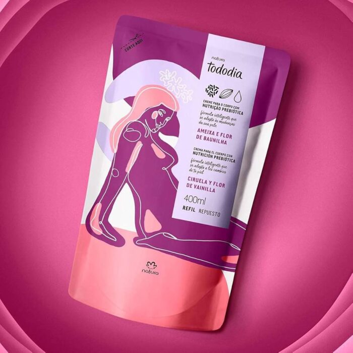 Natura tododia hidratante  refil ameixa e flor baunilha- 400ml
