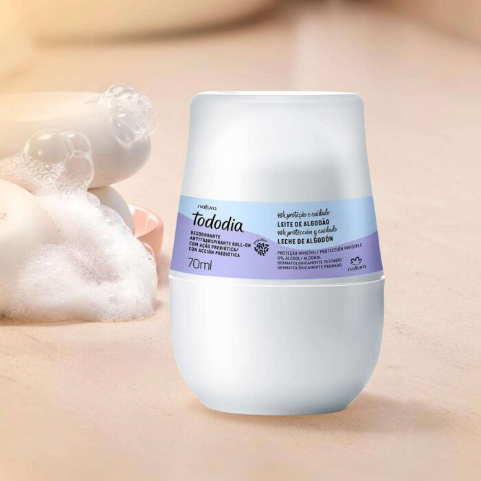 Desodorante antitranspirante roll-on Leite de Algodão