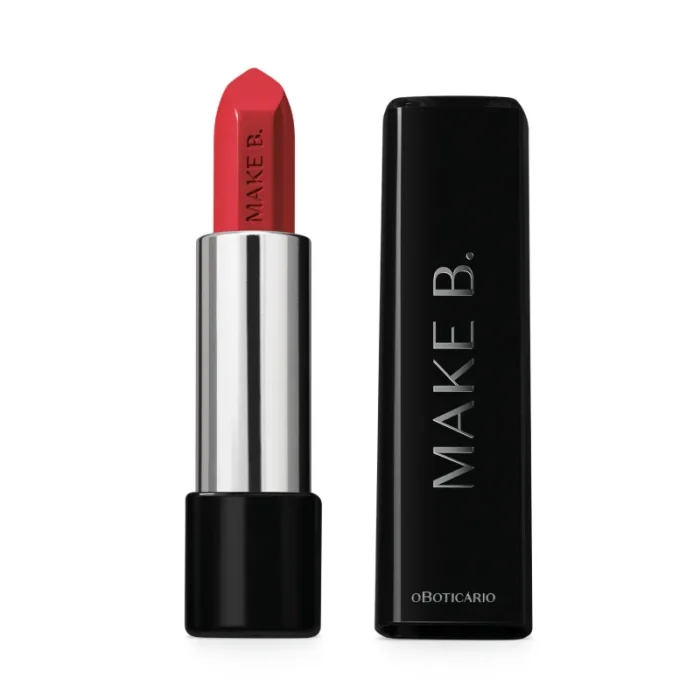 Make B. o Boticário Glossy Vermelho Raspberry - Batom 3,6g
