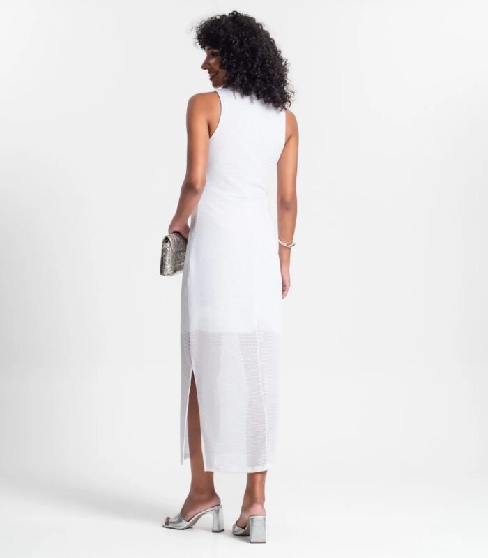 Vestido Longo Com Fenda Rovitex - Imagem 3