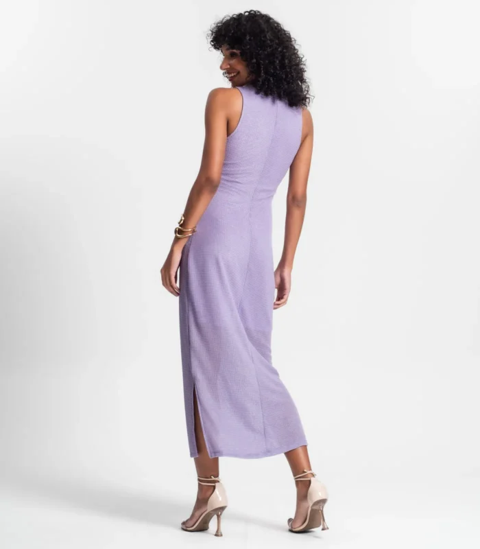 Vestido Longo Com Fenda Rovitex - Imagem 7