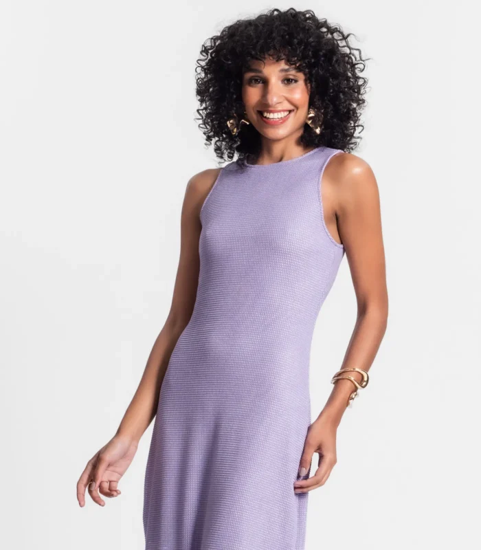 Vestido Longo Com Fenda Rovitex - Imagem 5