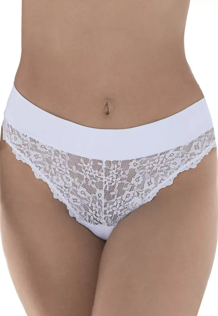 Calcinha Fio-dental Branco Vanille DeMillus 51042