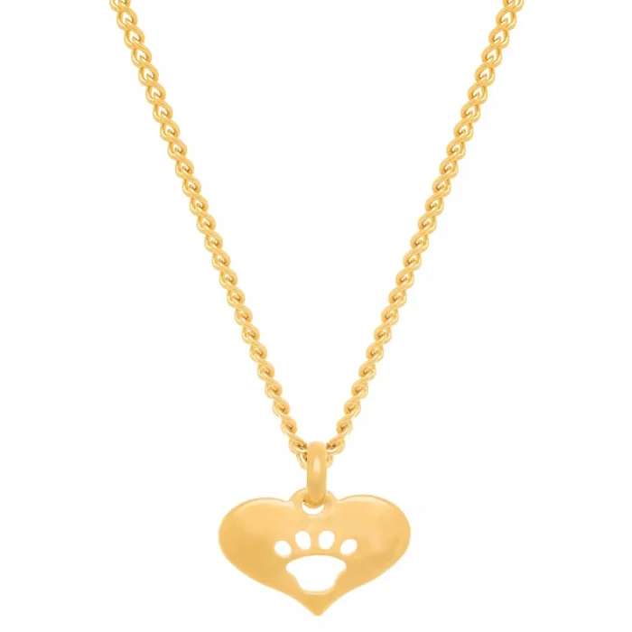 Rommanel- PINGENTE BANHADO A OURO 18K  COM PATA DE CACHORRO - - Imagem 3