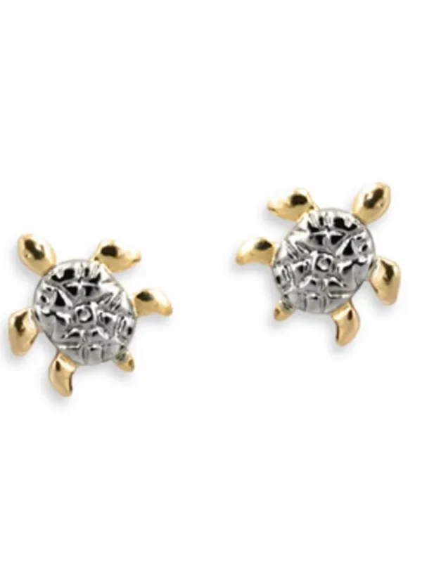 BRINCO TARTARUGA BANHADO A OURO 18K COM APLICAÇÃO DE RHODIUM -Rommanel