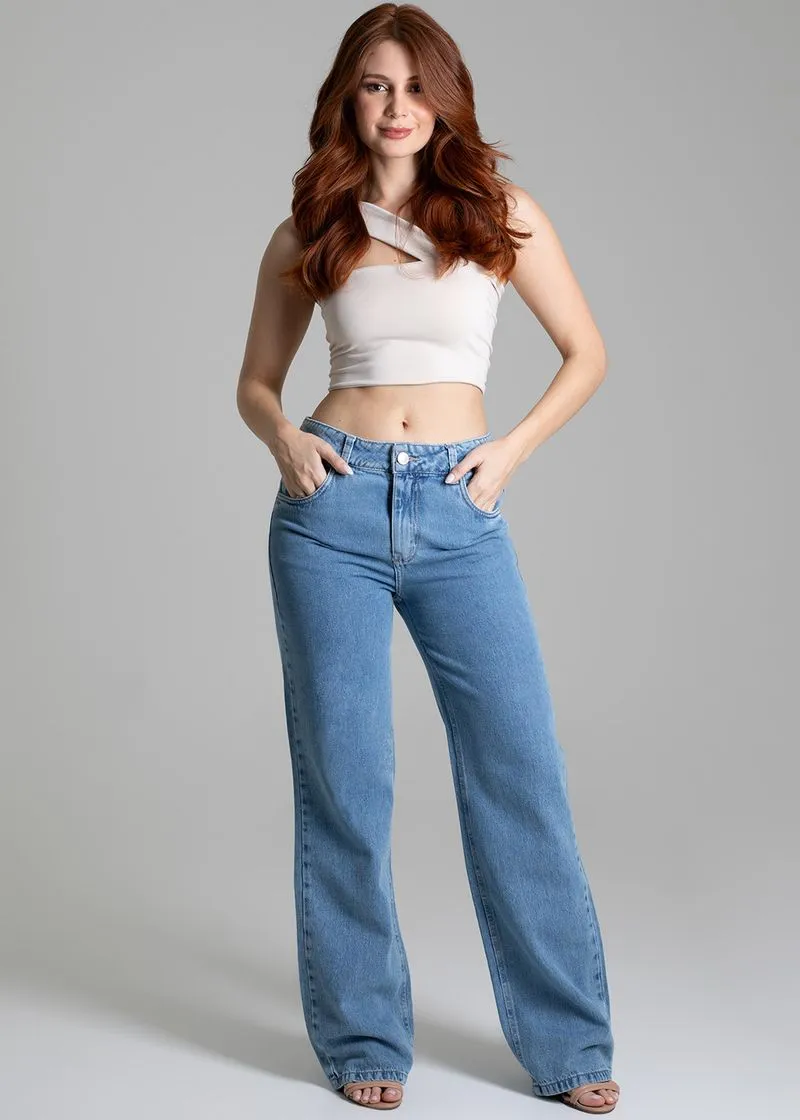 Calça Jeans Sawary Wide Leg - 278588 - Imagem 5