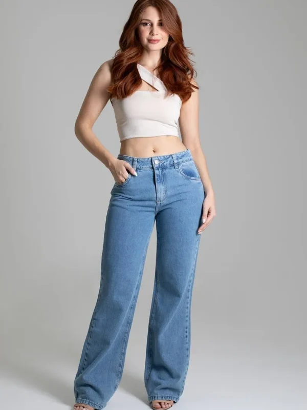Calça Jeans Sawary Wide Leg - 278588