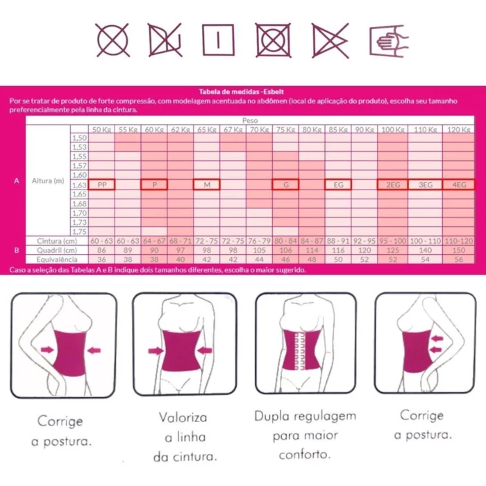 Corselet Cotton Modelador Cinta Abdominal Esbelt Ref 431 - Image 5