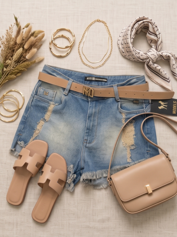 Short Jeans Feminino New Collection - Models - SH399-03