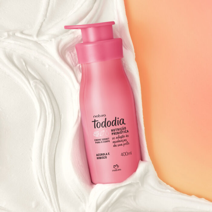 Sorbet Hidratante Nutritivo Tododia Acerola e Hibisco - 400 ml - Natura - Imagem 3