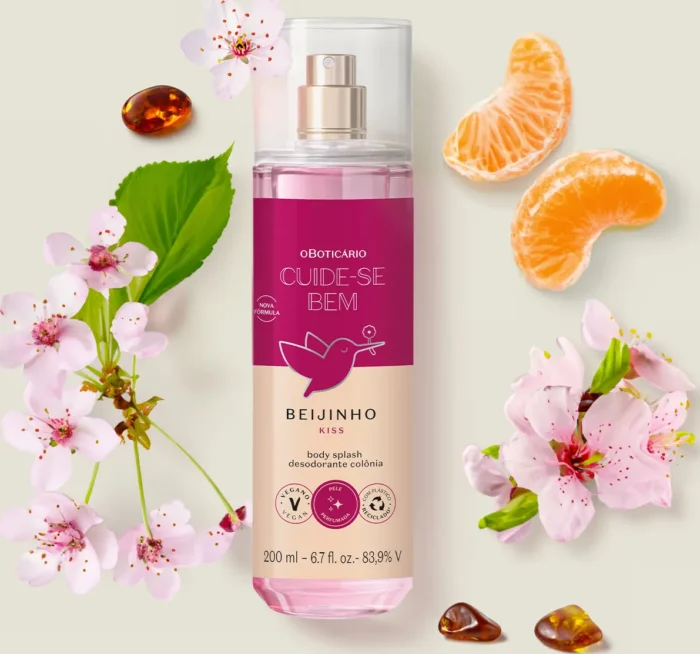 Body Splash Desodorante Colônia Cuide-se Bem Beijinho 200ml