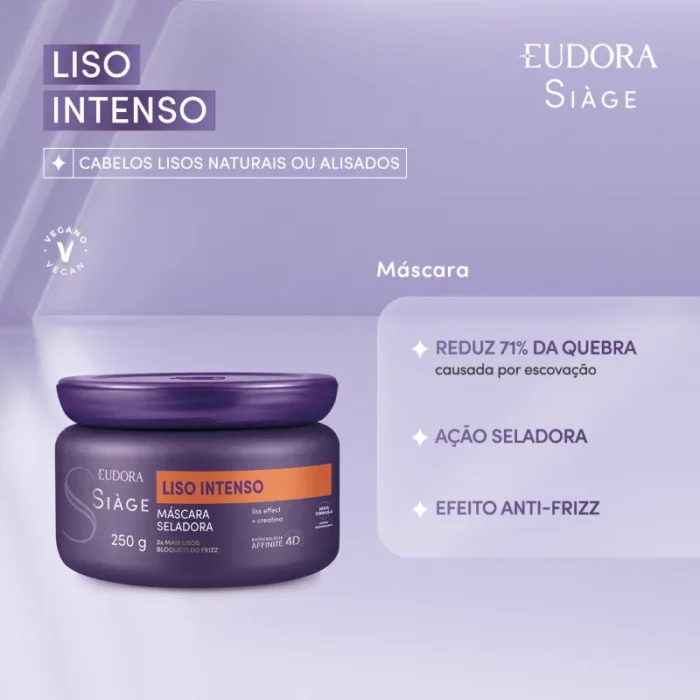 Siàge Máscara Liso Intenso - 250g-Eudora - Imagem 2