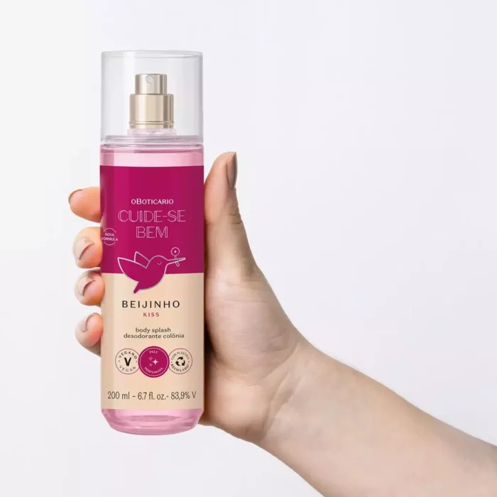Body Splash Desodorante Colônia Cuide-se Bem Beijinho 200ml - Imagem 3