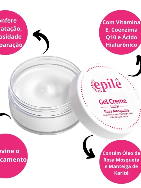 Gel Creme Facial Epilê Rosa Mosqueta 50g