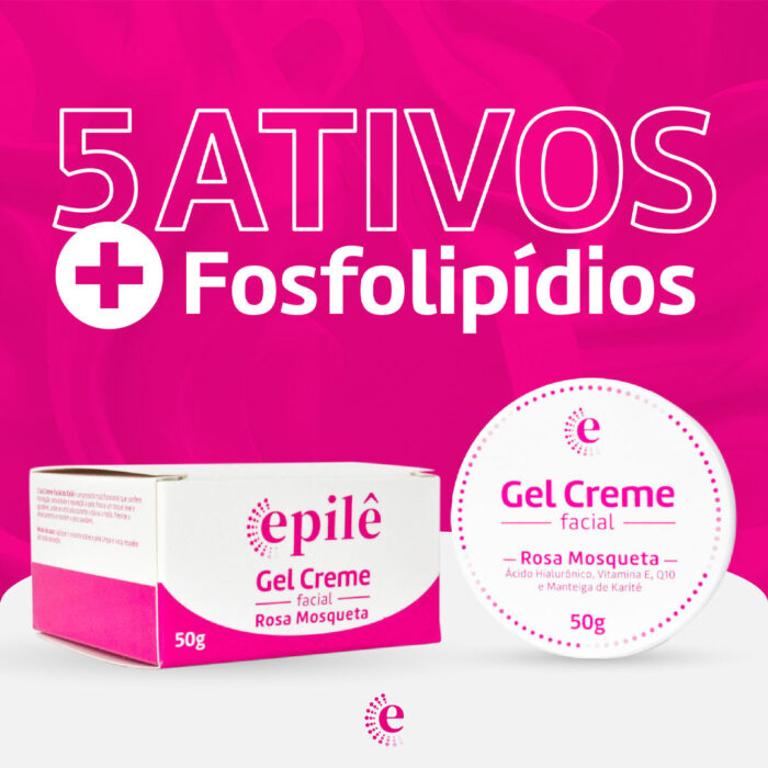 Gel Creme Facial Epilê Rosa Mosqueta 50g - Imagem 4
