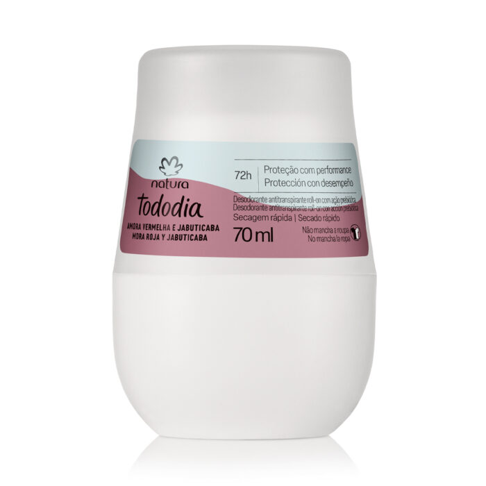 Desodorante Antitranspirante tododia amora vermelha e jabuticaba des rollon 70ml
