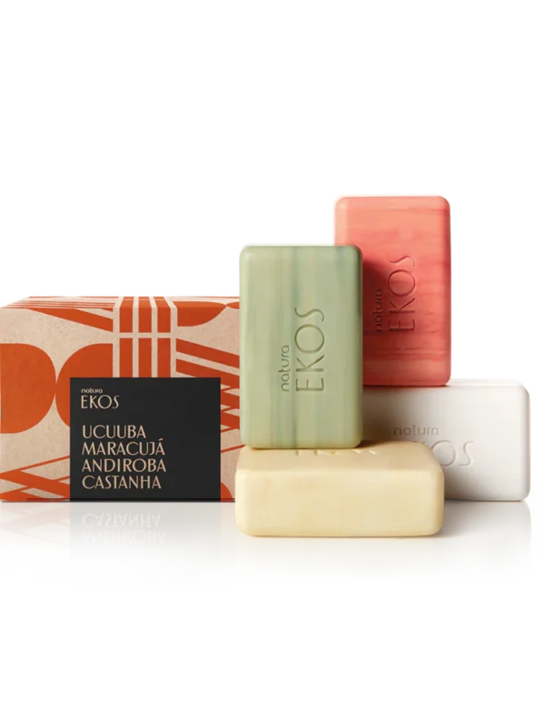 Conjunto de Sabonetes Cremosos da Amazônia - Natura Ekos (4x100g)