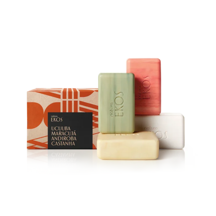 Conjunto de Sabonetes Cremosos da Amazônia - Natura Ekos (4x100g)