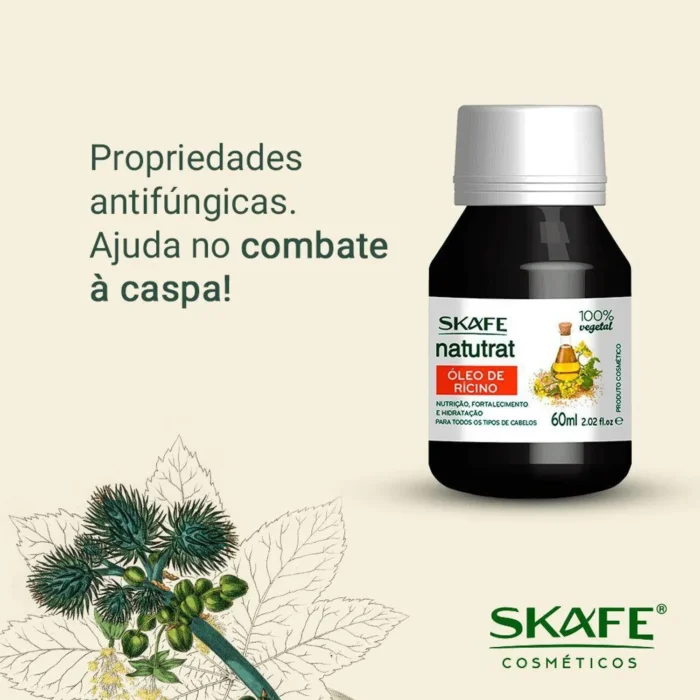 Óleo de Ricino SOS Natutrat Skafe 60ml - Imagem 3