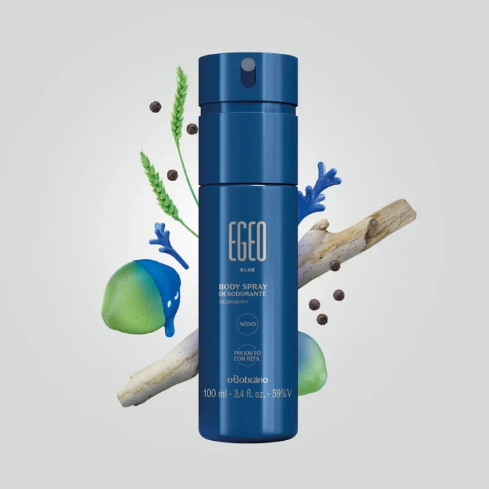 Desodorante Body Spray Egeo Blue - Imagem 3