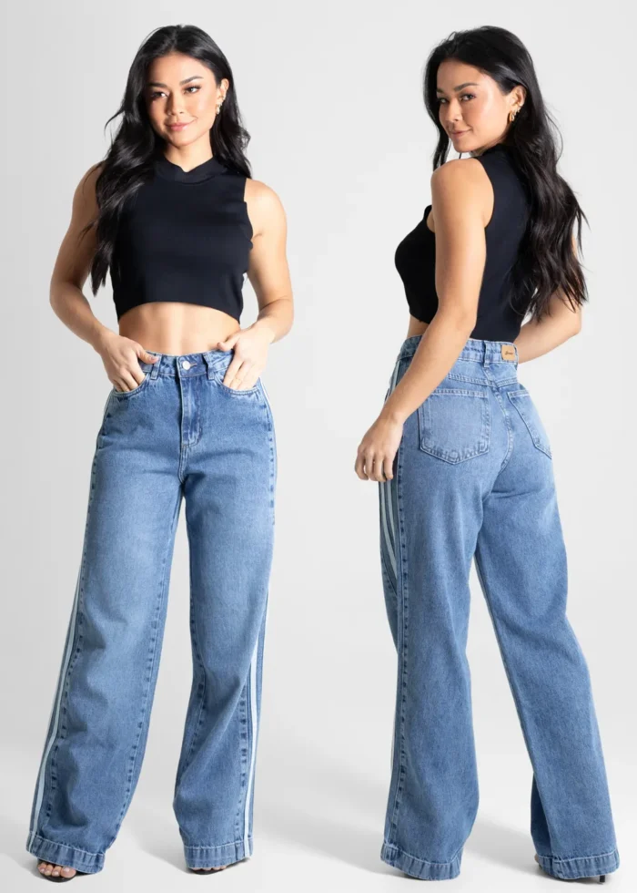 Calça Jeans Sawary Wide Leg - 280254 - Imagem 3