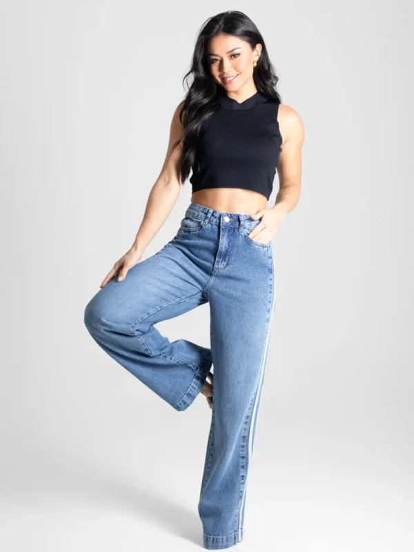Calça Jeans Sawary Wide Leg - 280254
