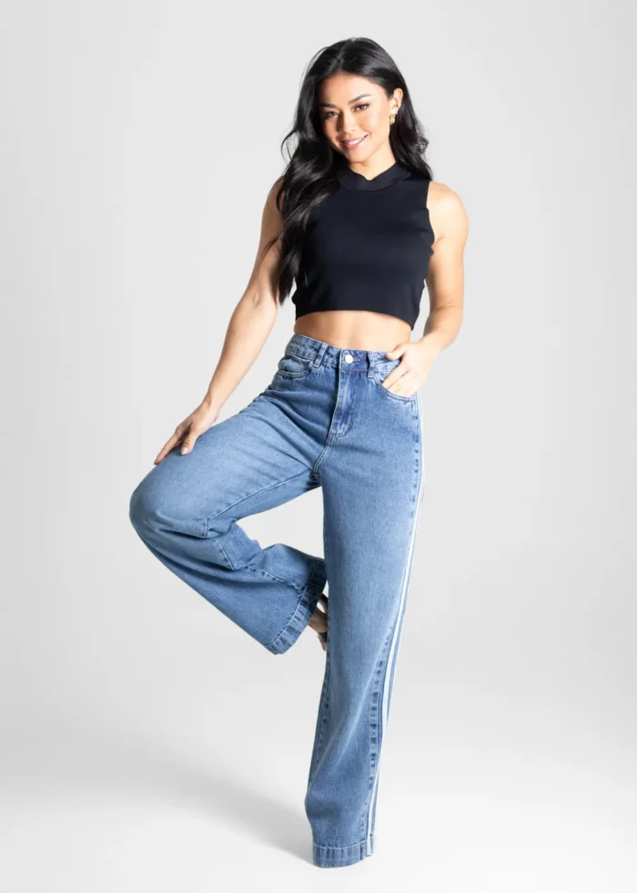 Calça Jeans Sawary Wide Leg - 280254