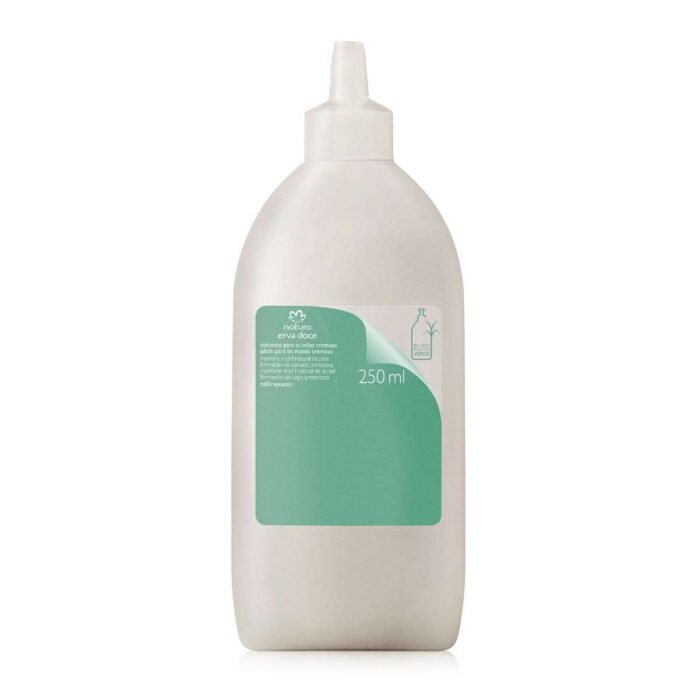 Refil Sabonete Cremoso para as Mãos Erva Doce 250ml