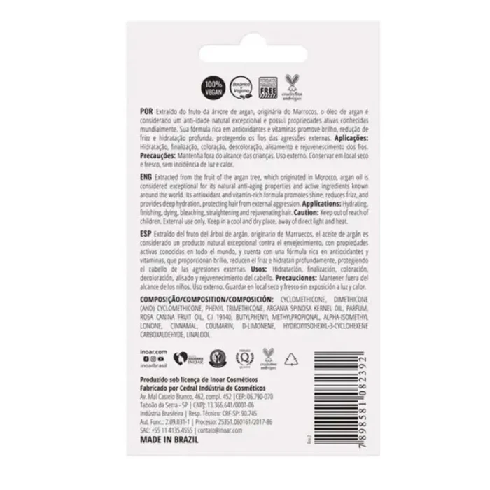 Inoar Argan Oil - Óleo Capilar 7ml - Imagem 4
