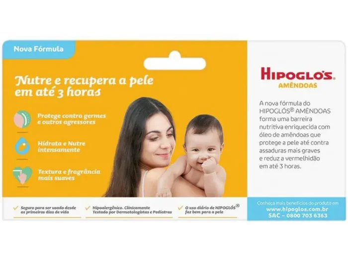 Hipoglos Amêndoas Pomada Contra Assaduras 40g - Imagem 4