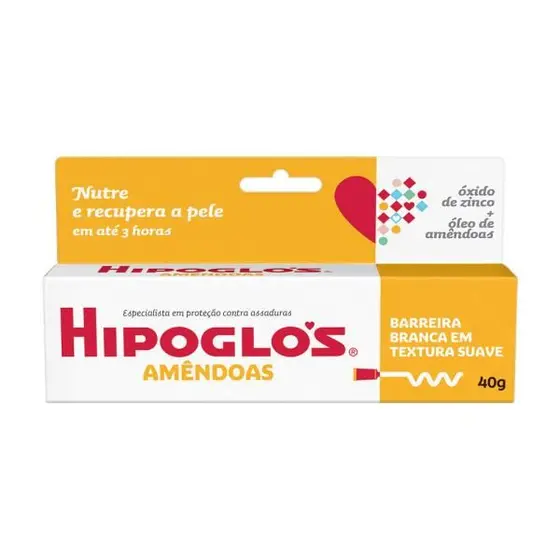 Hipoglos Amêndoas Pomada Contra Assaduras 40g