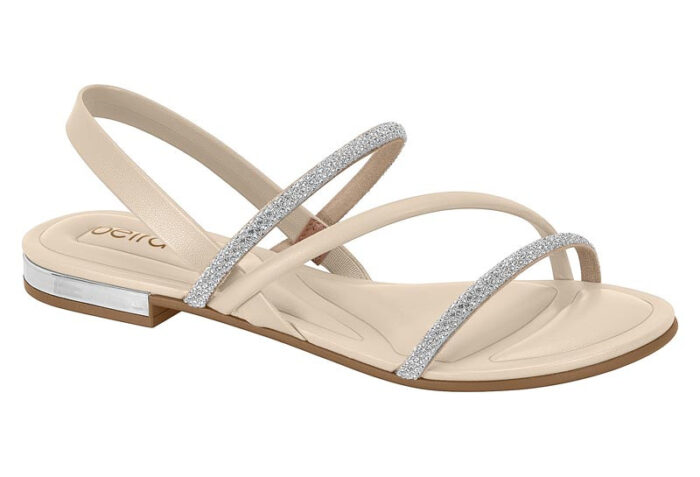 SANDALIA RASTEIRA BEIRA RIO CREME 8263-969 - Imagem 4